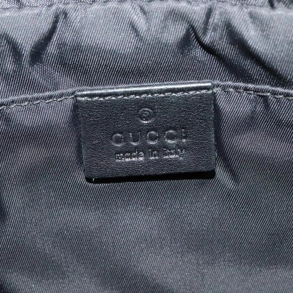 GUCCI Guccissima Waist bag Nylon Black 162417 Auth bs25059 - Picture 10 of 16